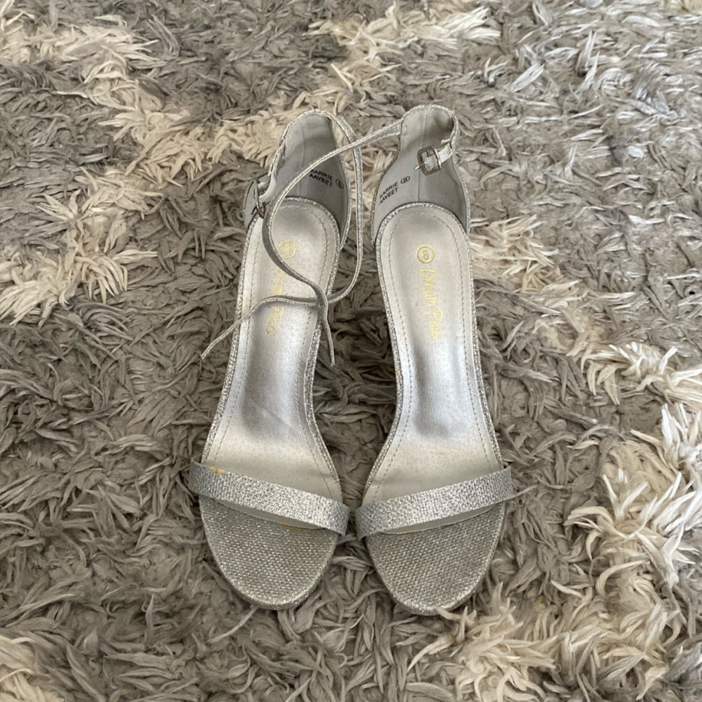 Silver High Heels